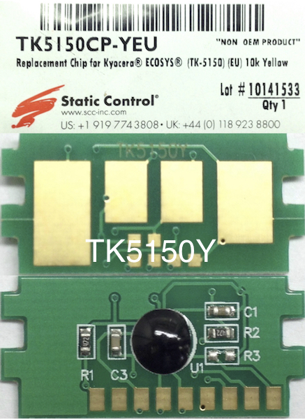 Микрочип Kyocera TK 5150 Y для M6035 (10K) (SC)