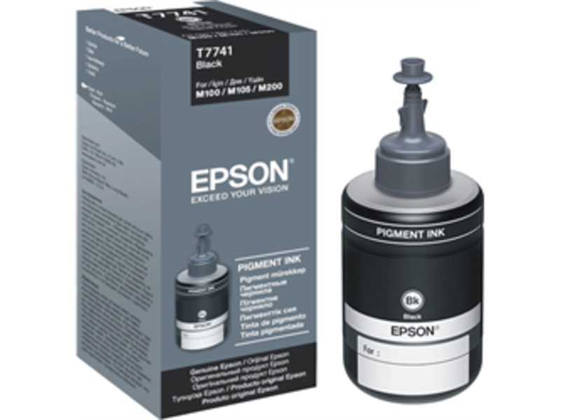 Чернила Epson T7741 для M100/M105/M200 Black (оригинал)