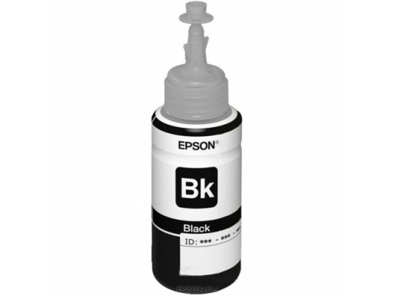 Контейнер с чернилами Epson T6641 для L100/L110/L210/L300/L355/L550 Black 70ml (оригинал)