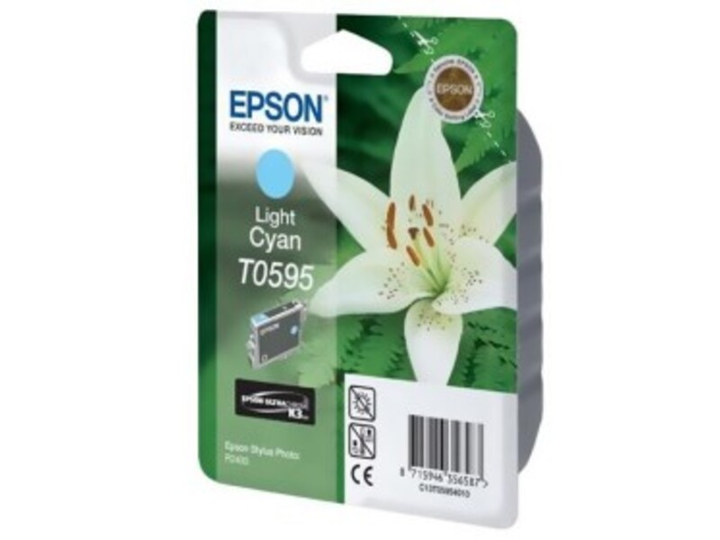 Картридж Epson T0595 для Stylus R2400 Photo Light Cyan (оригинал)
