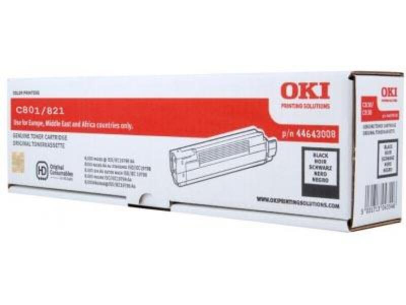 Картридж Oki 44643008 для C801/821 Black (оригинал)