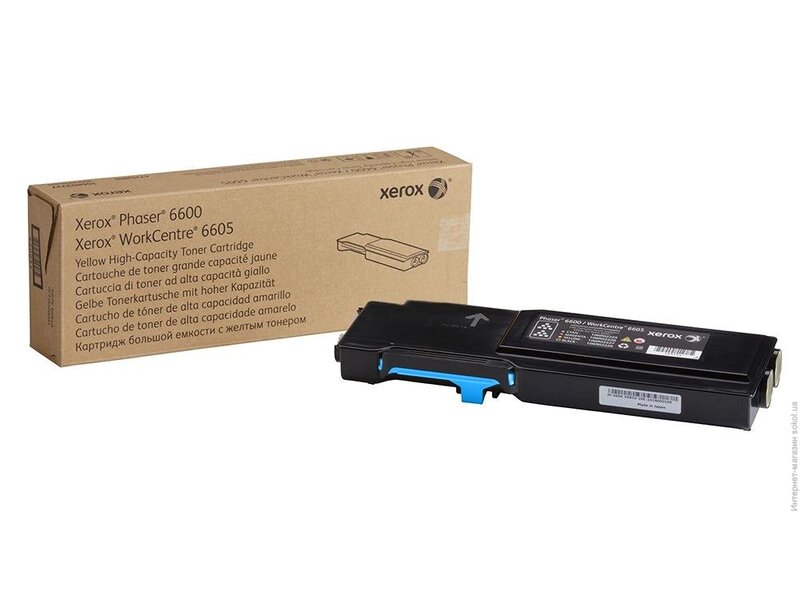 Тонер-картридж Xerox 106R02233 для Phaser 6600/WC6605 Cyan (оригинал)