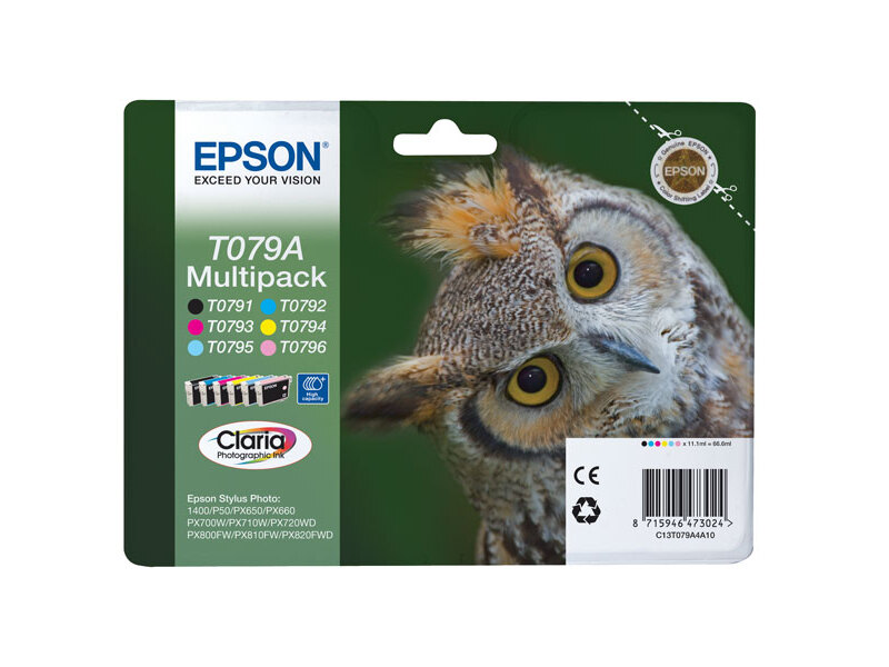 Набор картриджей Epson T079A для Stylus Photo P50/PX720WD (оригинал)