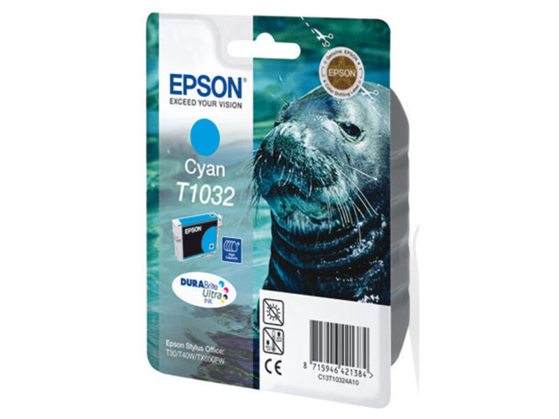Картридж Epson T1032 для Stylus T30/T1100 Cyan (оригинал)