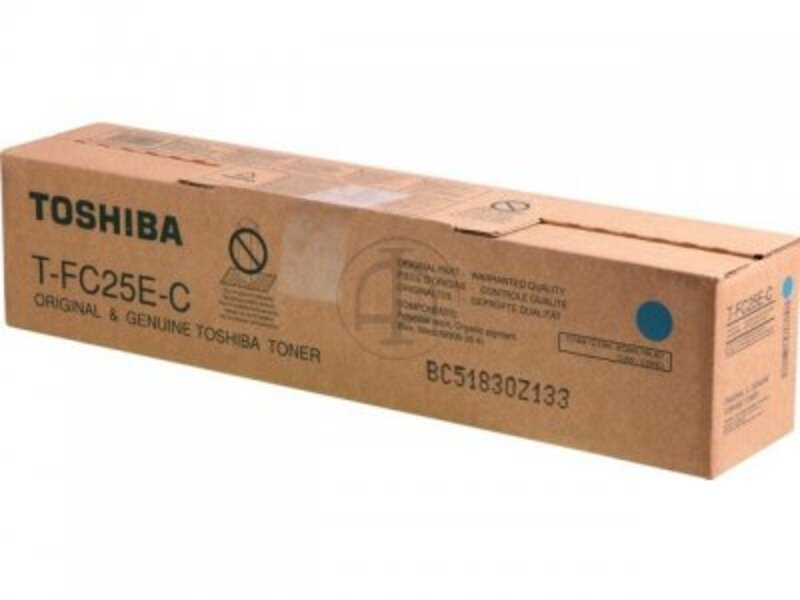 Тонер-картридж Toshiba T-FC25EC для e-STUDIO2040с/2540c/3040c/3540c/4540c Cyan (оригинал)