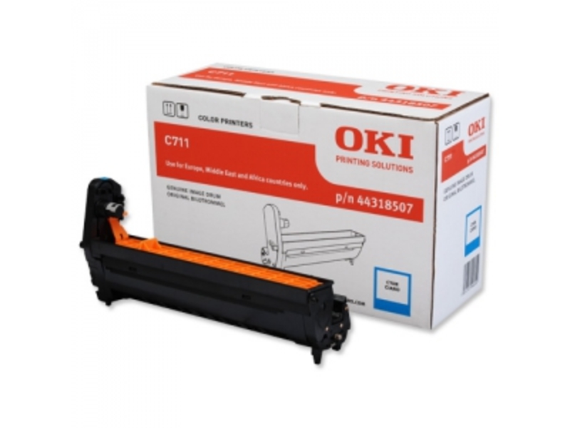 Тонер-картридж Oki 44315323 для С610 Cyan (оригинал)