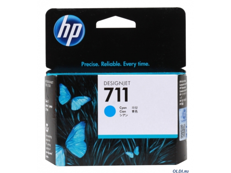 Картридж HP CZ130A №711 для HP Deskjet T120/T520 Cyan 29ml (оригинал)