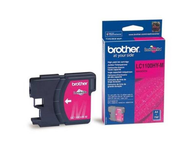 Картридж Brother LC-1100HYM для DCP-6690CW Magenta (оригинал)