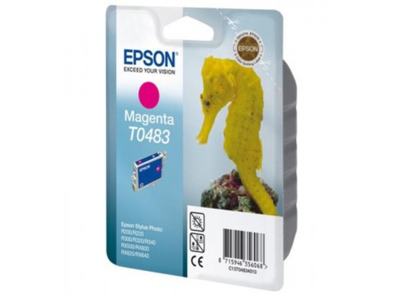 Картридж Epson T0483 для Stylus R200/300/RX500/600 Magenta (оригинал)