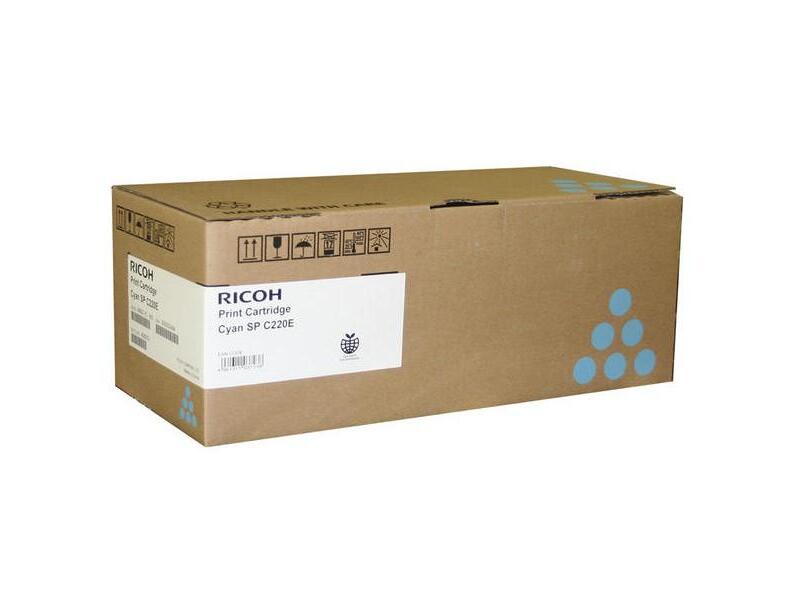 Тонер-картридж Ricoh 407645 type SP C220E для Aficio SP C220/C221/C222 Cyan (оригинал)