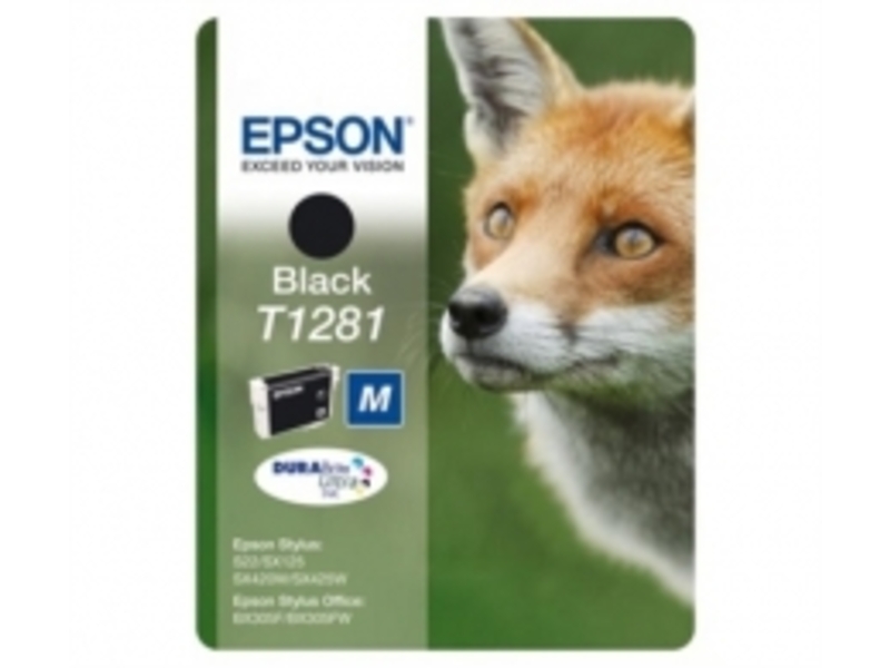 Картридж Epson T1281 для Stylus S22/SX125/SX420W/SX425W/BX305F/BX305FW Black (оригинал)