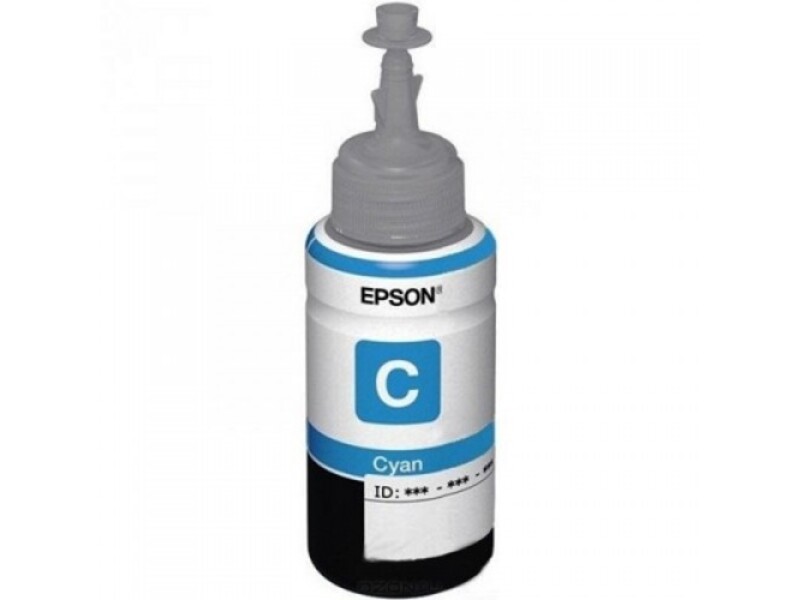 Контейнер с чернилами Epson T6642 для L100/L110/L210/L300/L355/L550 Cyan 70ml (оригинал)