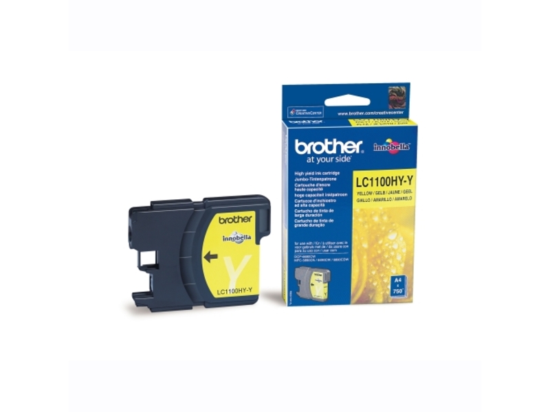Картридж Brother LC-1100HYY для DCP-6690CW Yellow (оригинал)