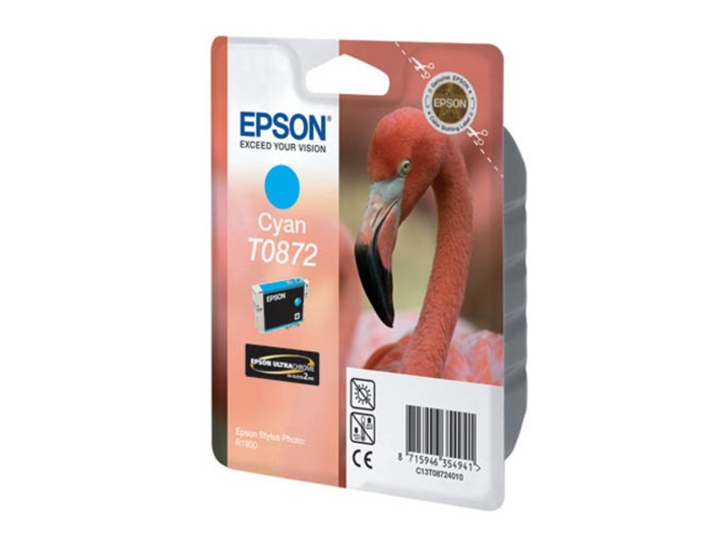 Картридж Epson T0872 для Stylus R1900 Cyan (оригинал)