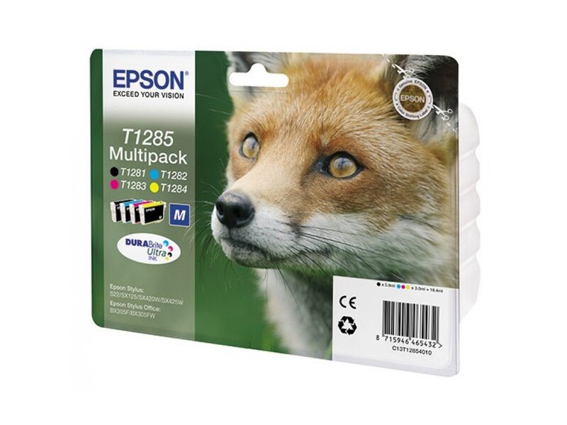 Набор картриджей Epson T1285 для Stylus S22/SX125 (оригинал)