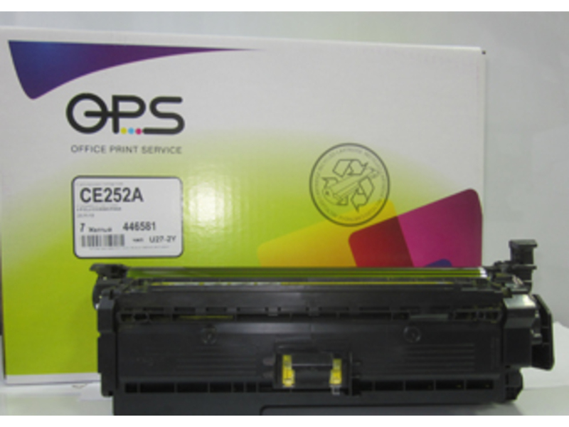 Картридж ОПС CE252A  для HP CLJ CM3530/CP3525 Yellow