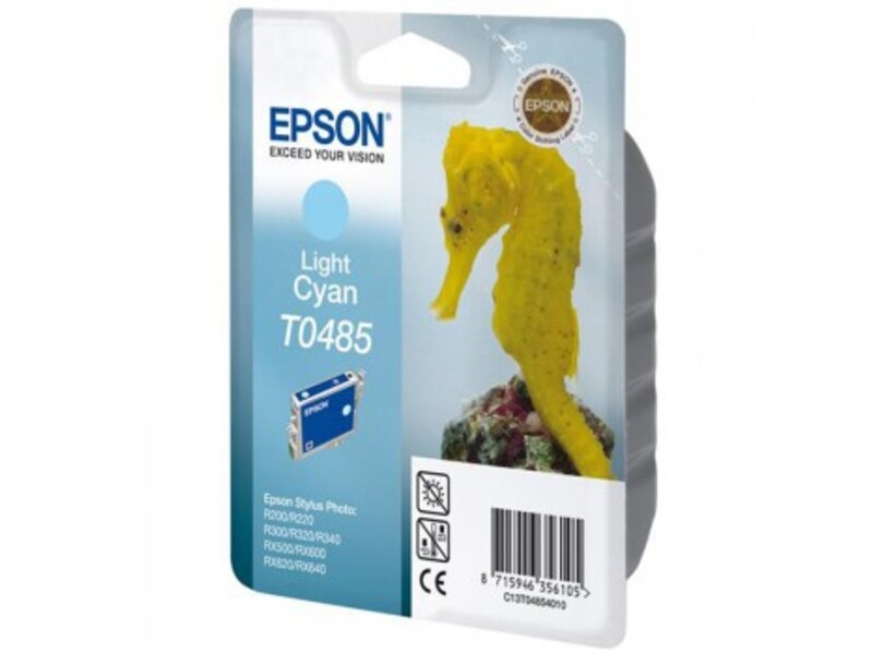 Картридж Epson T0485 для Stylus R200/300/RX500/600 Light Cyan (оригинал)
