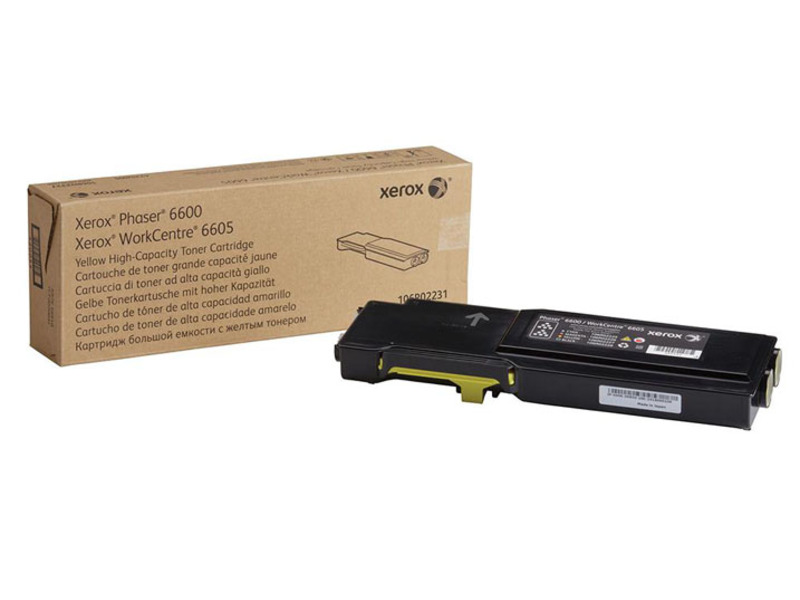 Тонер-картридж Xerox 106R02235 для Phaser 6600/WC6605 Yellow (оригинал)
