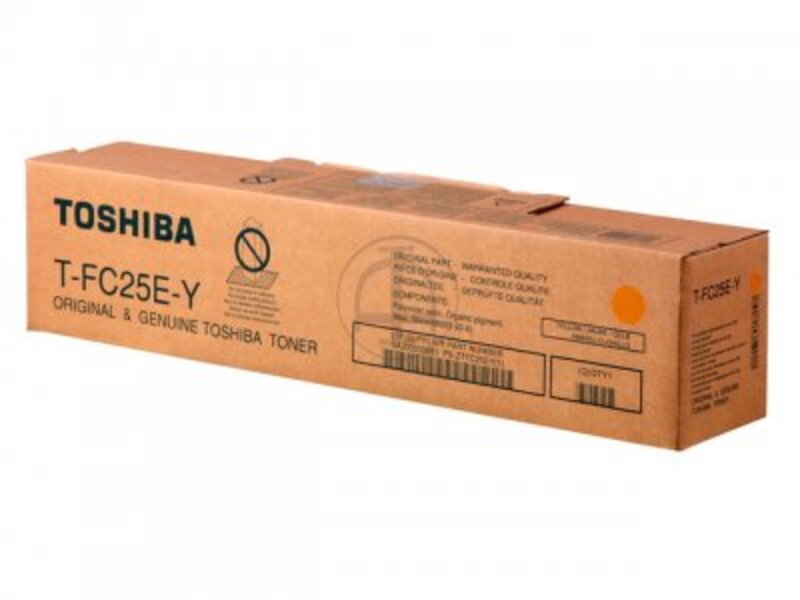 Тонер-картридж Toshiba T-FC25EY для e-STUDIO2040с/2540c/3040c/3540c/4540c Yellow (оригинал)