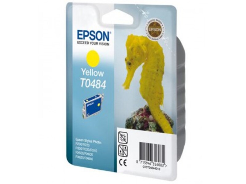 Картридж Epson T0484 для Stylus R200/300/RX500/600 Yellow (оригинал)