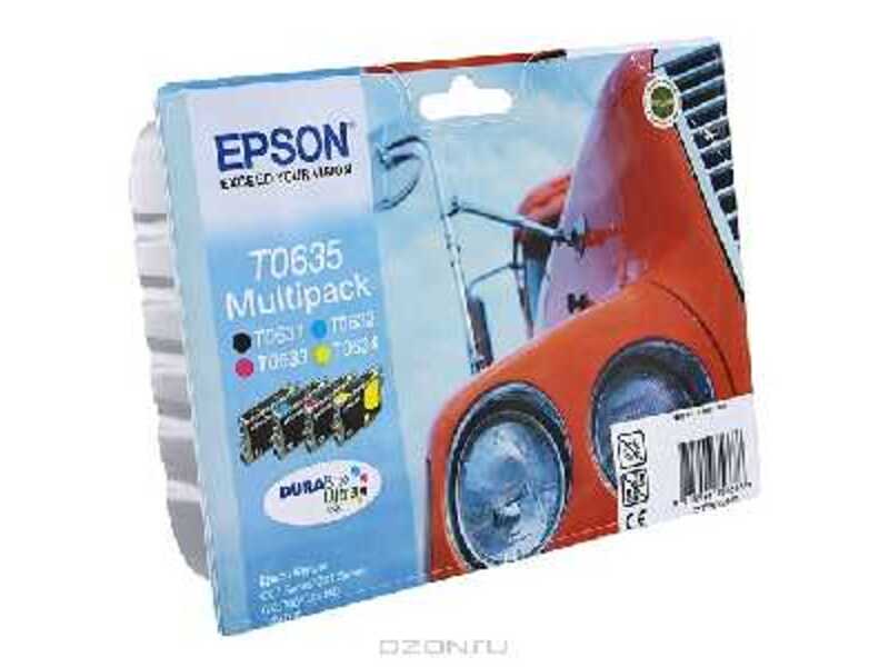 Набор картриджей Epson T06354A для Stylus C67/87/CX3700/4100 (оригинал)