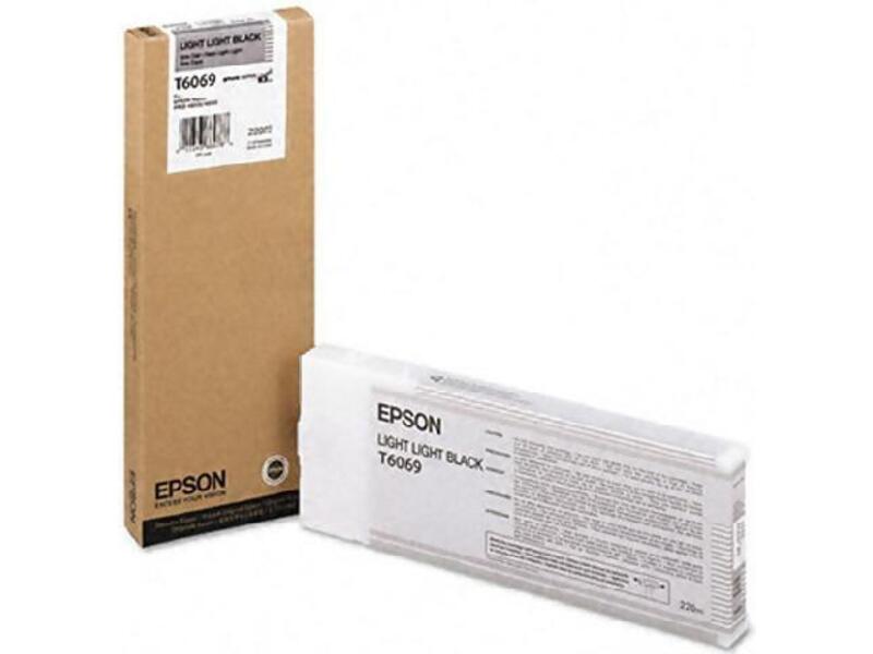 Картридж Epson T606900 для Stylus Pro 4800/4880 Light-Light-Black, 220ml (оригинал)