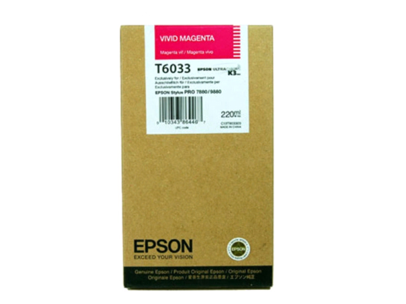 Картридж Epson T6033 для Stylus Pro 7800/9800 Magenta (оригинал)