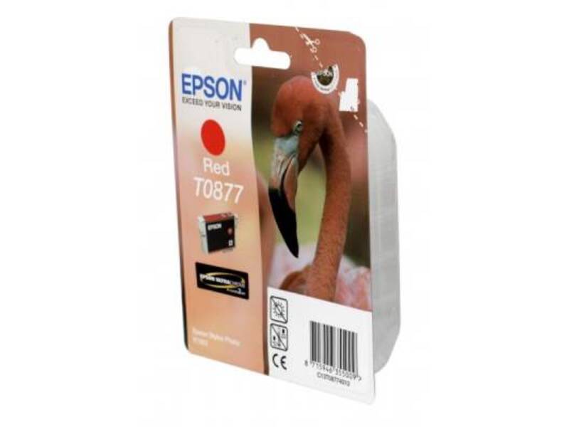 Картридж Epson T0877 для Stylus R1900 Red (оригинал)