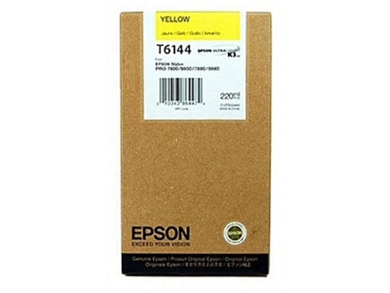 Картридж Epson T6144 для Stylus Pro 4450 Yellow (оригинал)
