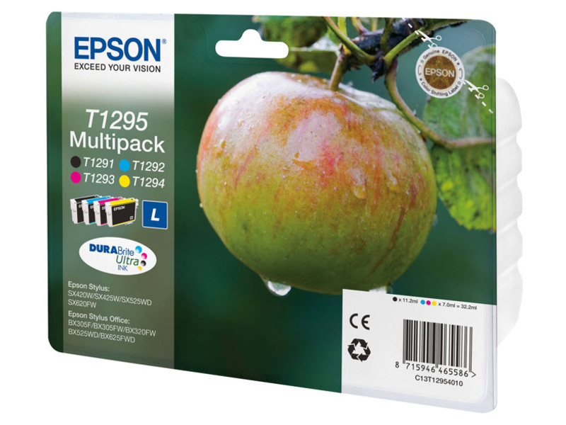 Набор картриджей Epson T1295 для SX420W/BX305F CMYK (оригинал)