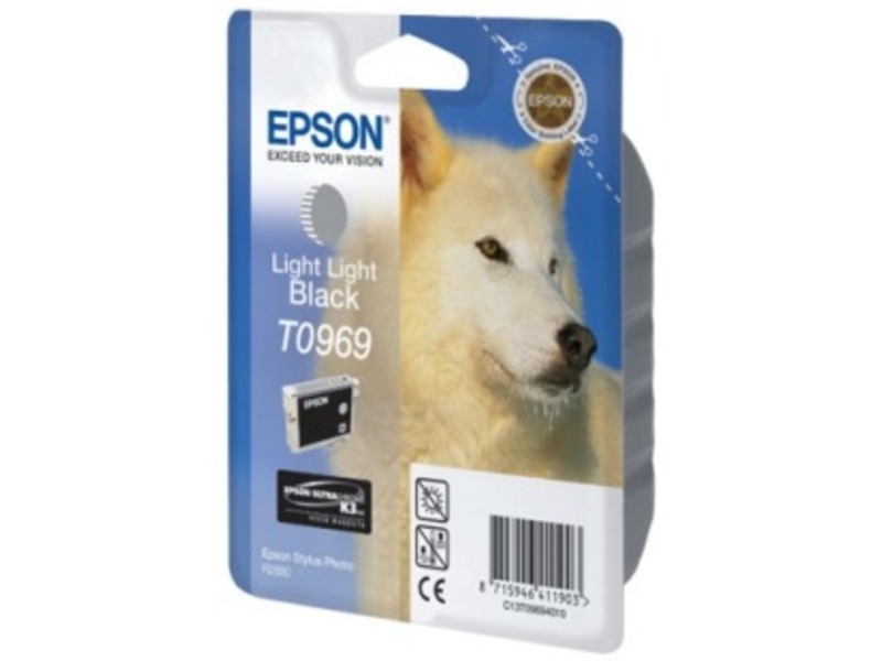 Картридж Epson T0969 для Stylus R2880 Light Light Black (оригинал)
